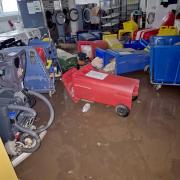 Hochwasserschäden in der Wohn-und-Tagesfoerderstaette in Rudersberg